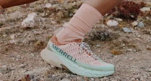 Merrell shoes with pink socks